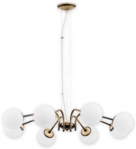 Lampa wisząca Nol żyrandol 8 pł. / patyna O2907 W8 PAT