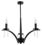 Lampa wisząca Kapra żyrandol 3 pł. / czarny połysk O2863 W3 CZA