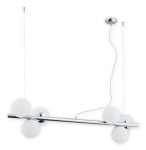 LEMIR Lampa wisząca Osso listwa 6 pł. / chrom O2916 W6 CH