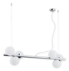 LEMIR Lampa wisząca Osso listwa 6 pł. / chrom O2916 W6 CH