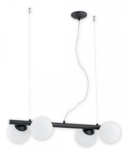 Lampa wisząca Osso listwa 4 pł. / czarny matowy O2914 W4 CZA