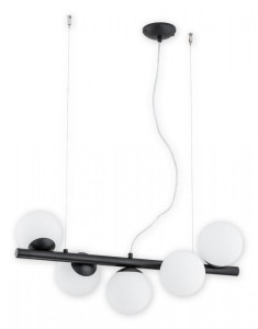 Lampa wisząca Osso listwa 5 pł. / czarny matowy O2915 W5 CZA