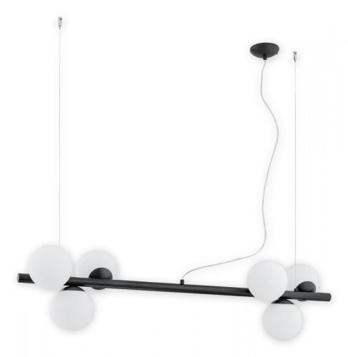 Lampa wisząca Osso listwa 6 pł. / czarny matowy O2916 W6 CZA