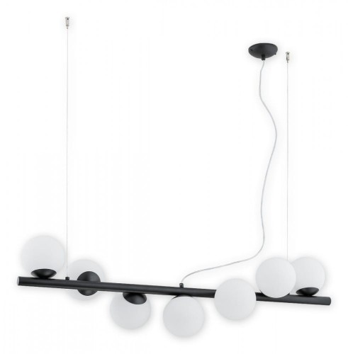 Lampa wisząca Osso listwa 7 pł. / czarny matowy O2917 W7 CZA