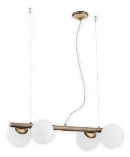 Lampa wisząca Osso listwa 4 pł. / patyna O2914 W4 PAT