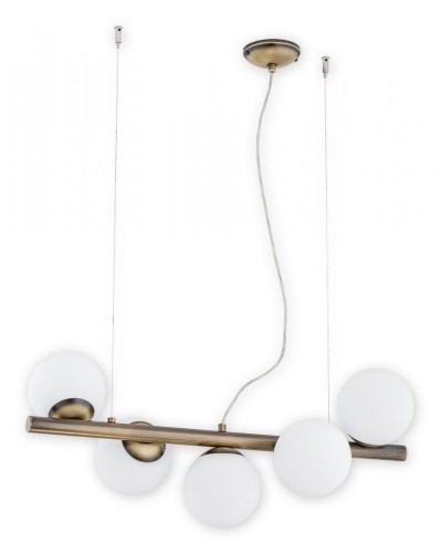 Lampa wisząca Osso listwa 5 pł. / patyna O2915 W5 PAT
