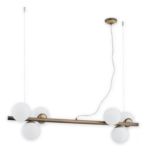 Lampa wisząca Osso listwa 6 pł. / patyna O2916 W6 PAT