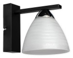 Lampa ścienna Bafer kinkiet 1 pł. / czarny matowy + chrom O3270 K1 CZA + CH