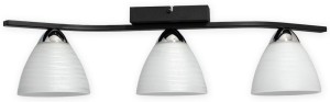 Lampa sufitowa Bafer plafon 3 pł. / czarny matowy + chrom  O3273 P3 CZA + CH