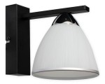 Lampa ścienna Faber kinkiet 1 pł.  czarny matowy + chrom O3250 K1 CZA + CH