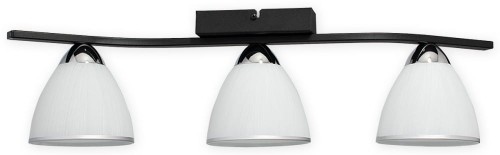 Lampa sufitowa Faber plafon 3 pł. / czarny matowy + chrom O3253 P3 CZA + CH
