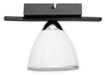 Lampa sufitowa  Faber podsufitka 1 pł.  czarny matowy + chrom O3251 P1 CZA + CH