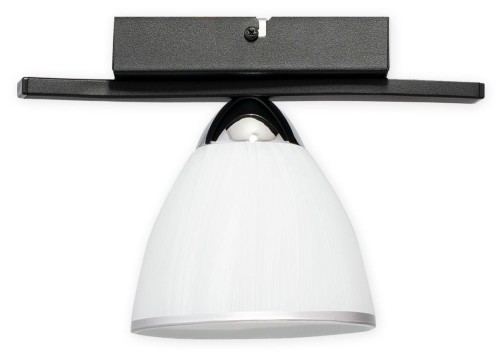 Lampa sufitowa  Faber podsufitka 1 pł.  czarny matowy + chrom O3251 P1 CZA + CH
