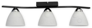 Lampa sufitowa Magni plafon 3 pł. czarny matowy + chrom  O3293 P3 CZA + CH