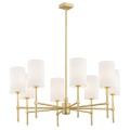 Lampa wisząca, żyrandol do salonu 8 abażurów, 8 żarówek ABRUZZO 5051
