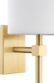 Kinkiet  z abazurem do salonu, przedpokoju mosiądz glamour ABRUZZO 8034