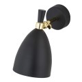 Kinkiet, lampa ścienna czarny złote dodatki kinkiet CHARLOTTE 4701