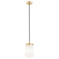 Lampa wisząca PASADENA  złote wykończenie mleczny klosz modern classic 8004 Argon