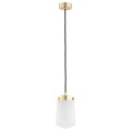 Lampa wisząca PASADENA  złote wykończenie mleczny klosz modern classic 8004 Argon