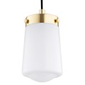 Lampa wisząca PASADENA  złote wykończenie mleczny klosz modern classic 8004 Argon