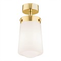 Lampa sufitowa PASADENA  złote wykończenie mleczny klosz modern classic plafon 8005 Argon