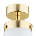 Lampa sufitowa PASADENA  złote wykończenie mleczny klosz modern classic plafon 8005 Argon