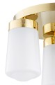 Lampa sufitowa PASADENA potrójna złote wykończenie mleczny klosz modern classic plafon 6165 Argon
