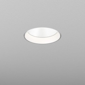 Lampa wpuszczana w sufit PUTT midi LED trimless  50° biały struktura 38016-M930-WW-00-13 Aqform