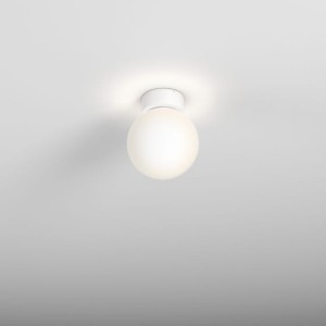 Lampa sufitowa biała MODERN BALL simple midi LED hermetic natynkowy Aqform 	47000-M930-PW-00-13