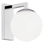 Kinkiet chrom ze szklanym kloszem w kształcie kuli Aspen 3735 Argon