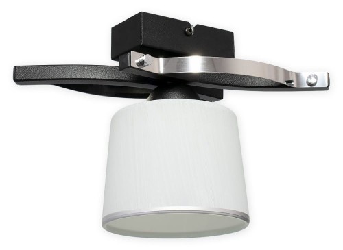 Lampa sufitowa plafon Astred podsufitka 1 pł.  czarny matowy + chrom O2281 P1 CZA
