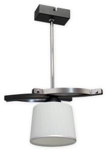 Lampa wisząca Astred zwis 1 pł. czarny matowy + chrom O2281 W1 CZA