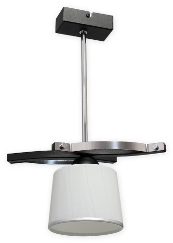 Lampa wisząca Astred zwis 1 pł. / czarny matowy + chrom O2281 W1 CZA