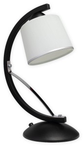 Lampa nocna  Astred lampka stołowa 1 pł.  czarny matowy + chromO2288 L1 CZA