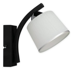 Lampa ścienna Altar kinkiet 1 pł. czarny matowy + chrom O3240 K1 CZA + CH