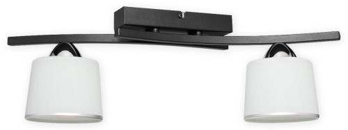 Lampa sufitowa Altar plafon 2 pł.  czarny matowy + chrom O3242 P2 CZA + CH