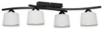 Lampa sufitowa Altar plafon 4 pł.  czarny matowy + chrom O3244 P4 CZA + CH