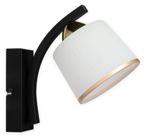 Lampa ścienna Altar kinkiet 1 pł.  czarny matowy + złoty O3240 K1 CZA + ZL