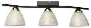 Lampa sufitowa Bafer plafon 3 pł.  czarny matowy + złoty O3273 P3 CZA + ZL