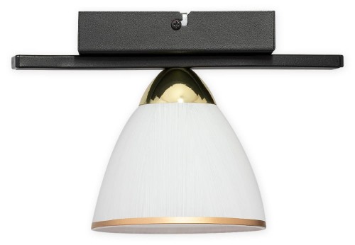 Lampa sufitowa Faber podsufitka 1 pł.  czarny matowy + złoty O3251 P1 CZA + ZL