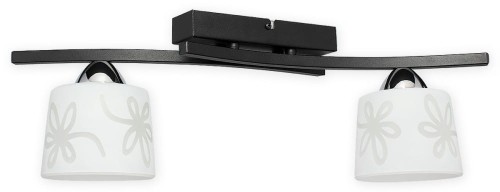 Lampa sufitowa  Geri plafon 2 pł. czarny matowy + chrom O3282 P2 CZA + CH