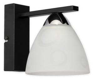 Lampa ścienna  Magni kinkiet 1 pł.  czarny matowy + chrom O3290 K1 CZA + CH