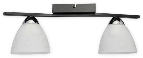 Lampa sufitowa  Magni plafon 2 pł. E27 czarny matowy + chrom O3292 P2 CZA + CH