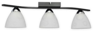 Lampa sufitowa   Magni plafon 3 pł.  czarny matowy + chrom O3293 P3 CZA + CH