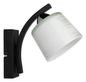 Lampa ścienna  Talar kinkiet 1 pł.  czarny matowy + chrom O3260 K1 CZA + CH