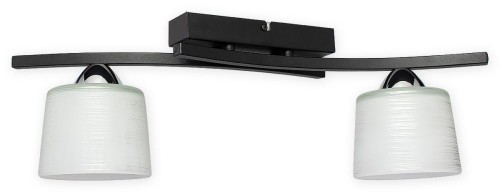 Lampa sufitowa  Talar plafon 2 pł. czarny matowy + chrom O3262 P2 CZA + CH