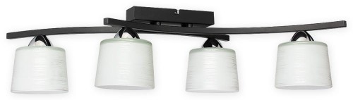 Lampa sufitowa  Talar plafon 4 pł. czarny matowy + chrom O3264 P4 CZA + CH