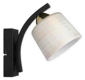 Lampa na ścianę  Talar kinkiet 1 pł. czarny matowy + złoty O3260 K1 CZA + ZL