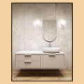 Lampa łazienkowa IP54 MODERN BALL simple midi WP LED hermetic L927 natynkowy złoty struktura 47000-L927-D0-00-19