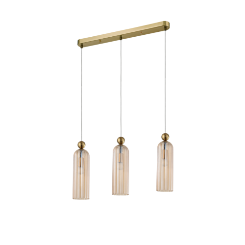 Lampa listwa 3XE14 Piega 3 wisząca amber LP-939/3L amber